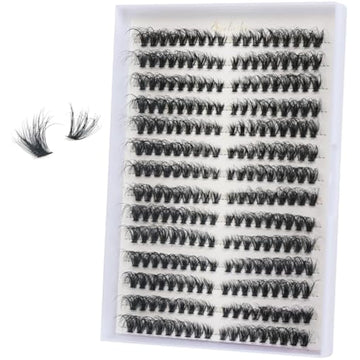 FANDIQ 40D cat eye cluster lashes 252 pieces