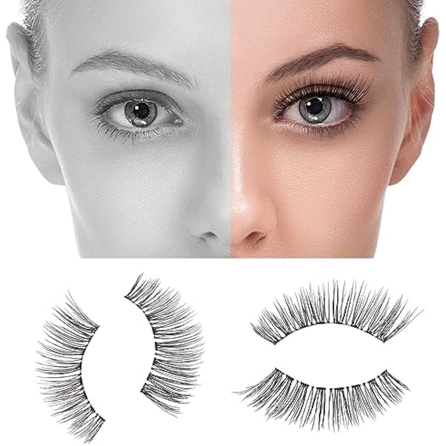 DYAFIN synthetic clear-band lashes product view SKU B07L5LN54R