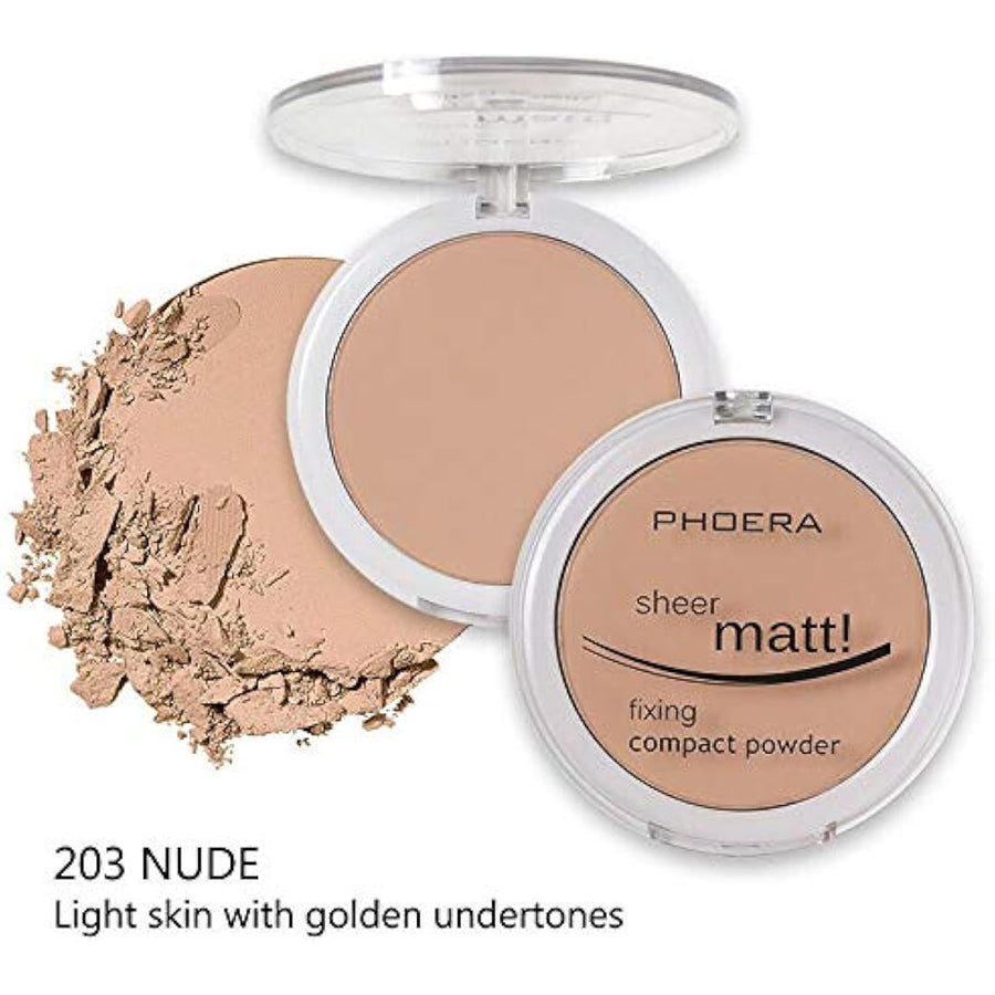 PHOERA Sheer Matte Compact Powder – 203 Nude