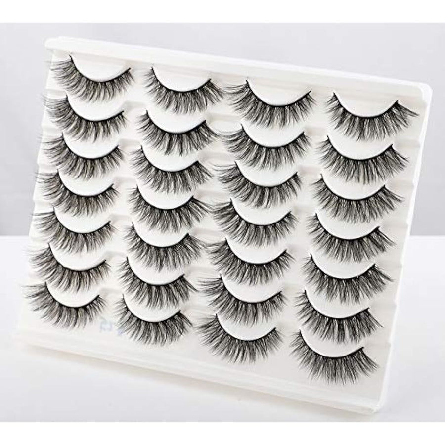 Newcally cat eye strip lashes with soft cotton band
