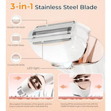 PRITECH Cordless Electric Shaver for Women Wet Dry