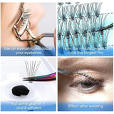 Bransfy mixed-length lash clusters product view