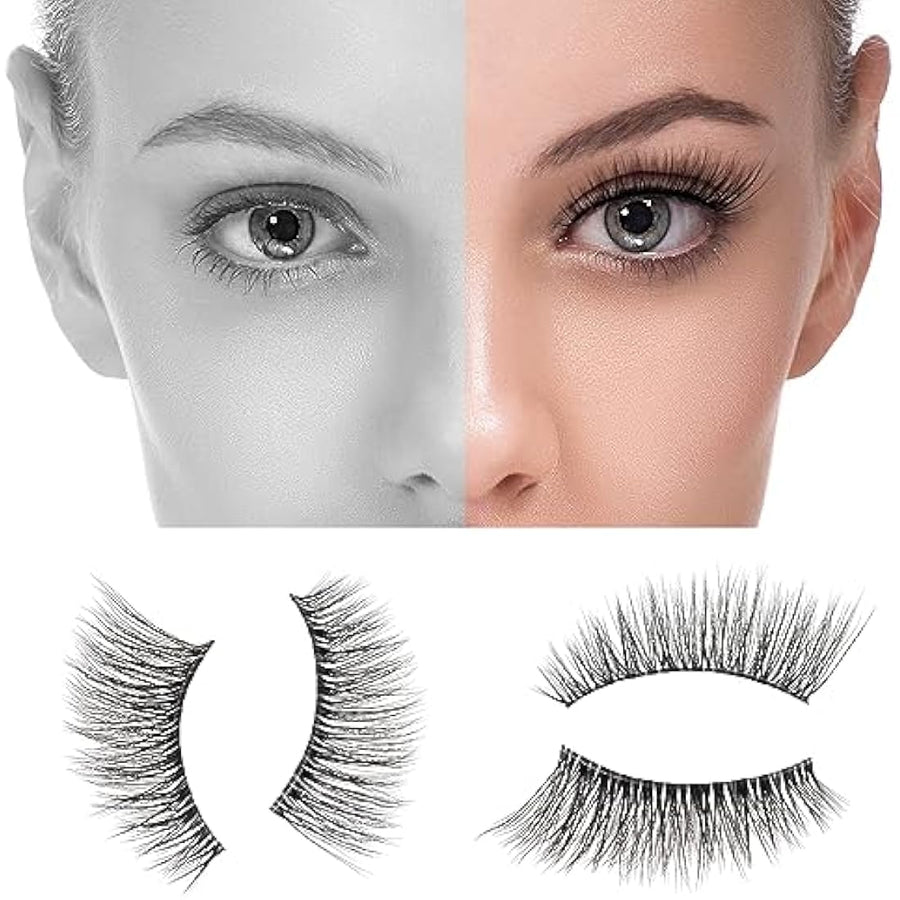 DYAFIN Natural 3D Wispy False Eyelashes 8 Pairs