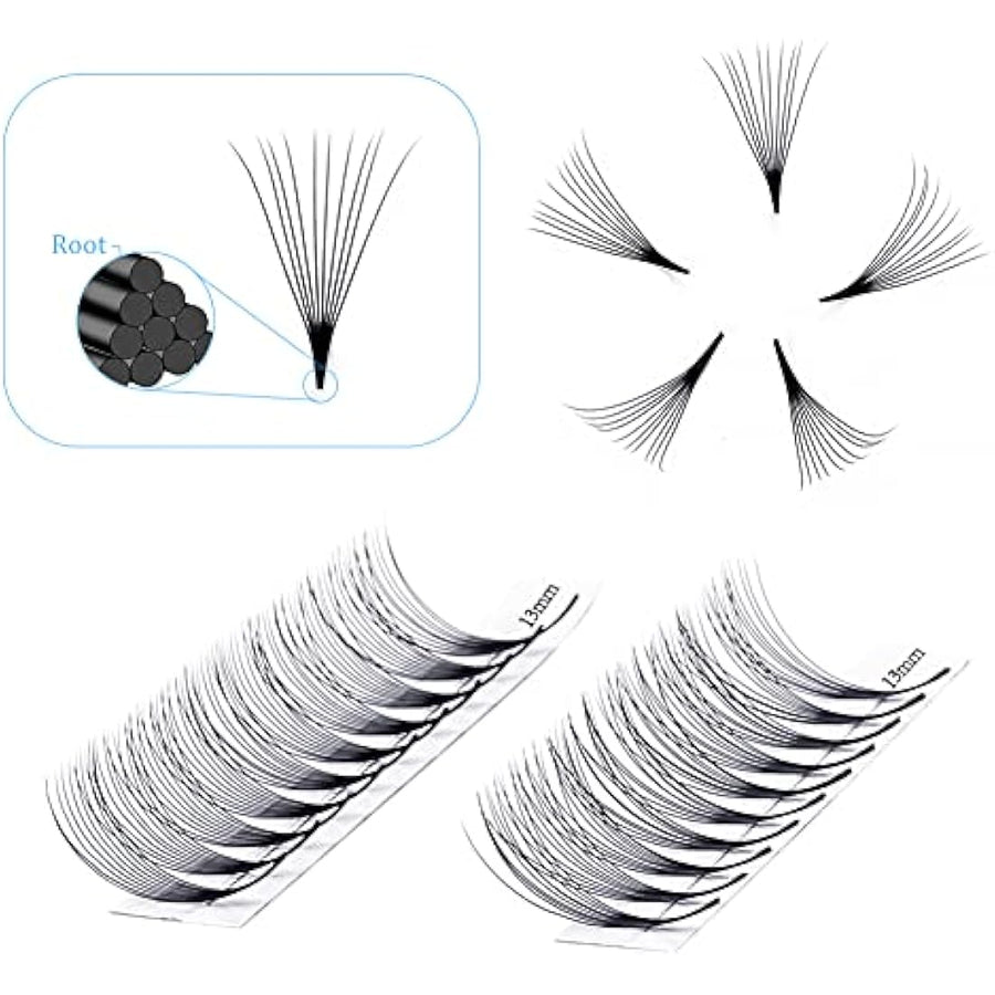 Gemerry 10D Premade Fan Eyelash Extensions 0.07 D Curl Mix 8–14mm