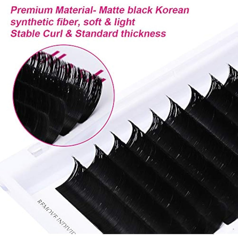 Fadlash easy-fan volume lash root detail