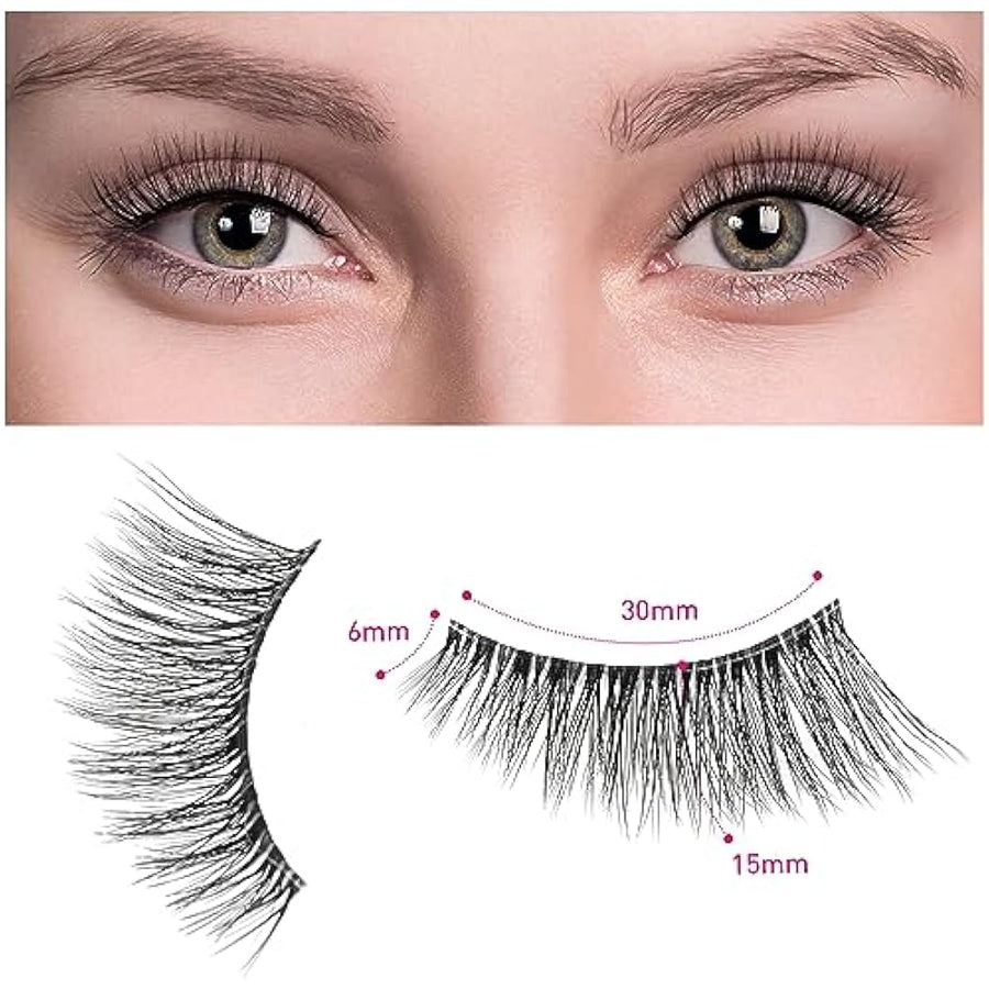 DYAFIN Natural 3D Wispy False Eyelashes 8 Pairs