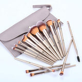 HEYMKGO Makeup Brush Set 15pcs with Bag
