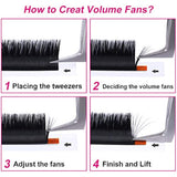 Fadlash mixed 10mm 11mm and 12mm lash tray