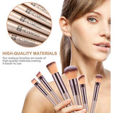 HEYMKGO Makeup Brush Set 15pcs with Bag