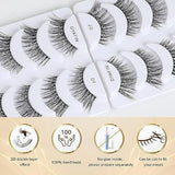 DYAFIN Natural 3D Wispy False Eyelashes 8 Pairs