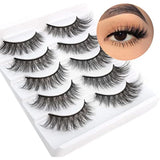 Glowingwin Cat-Eye Faux-Mink Strip Lashes – 5 Pairs