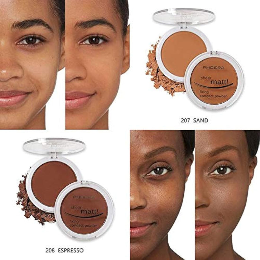 PHOERA Sheer Matte Compact Powder – 203 Nude