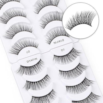 DYAFIN Natural 3D Wispy False Eyelashes 8 Pairs