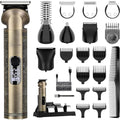 Hatteker 8-in-1 cordless beard and hair trimmer kit with attachments