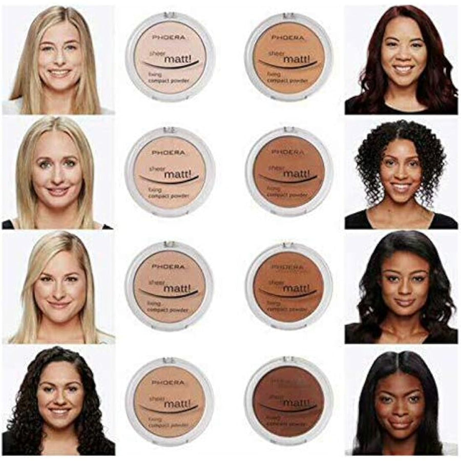 PHOERA Sheer Matte Compact Powder – 208 Espresso