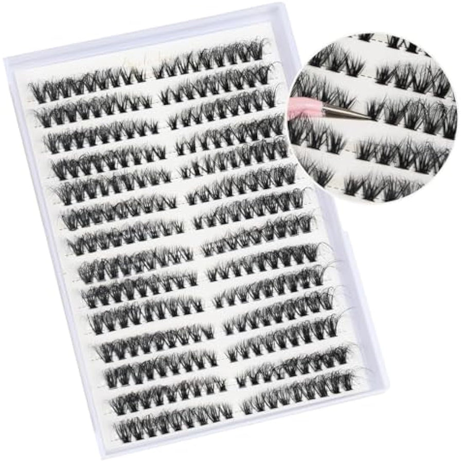FANDIQ 40D Cat Eye Cluster Lashes 252 Pieces