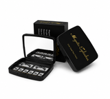 Magnetic false eyelashes with mirrored storage case