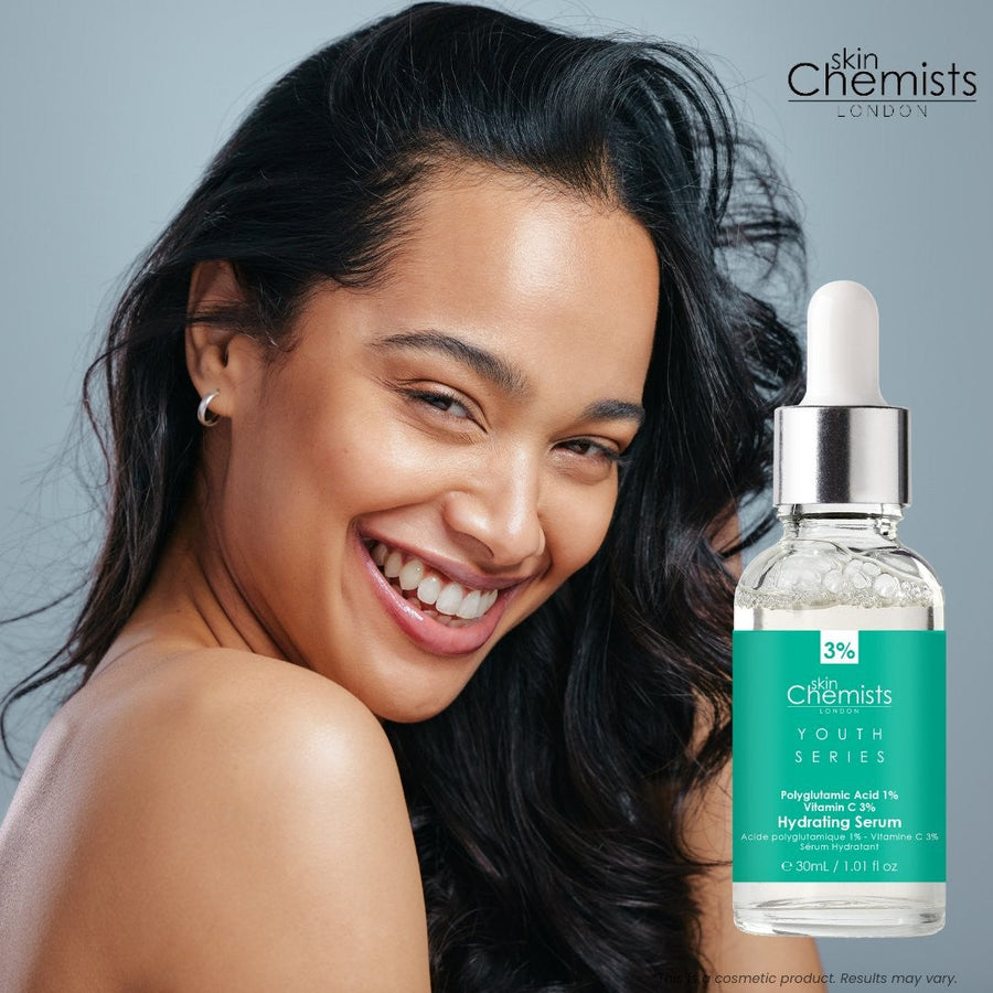 Skin Chemists Hydrating Serum – Polyglutamic & Vitamin C 30ml