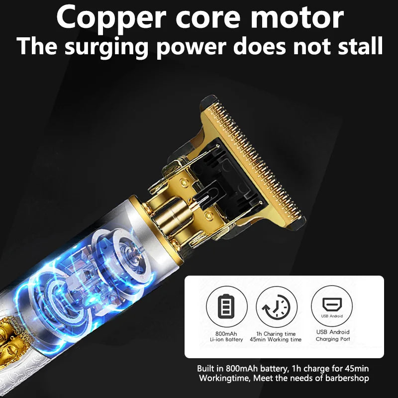 T9 Professional Hair Trimmer – Dragon Metal Edition