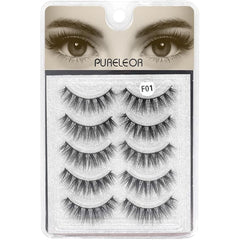 3D Fluffy Strip Lashes – 5 Pairs