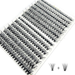 Bransfy 280-Piece D-Curl Lash Cluster Tray 9–16mm