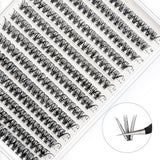 Bransfy 40D D-Curl Lash Clusters 9–16mm – 280 Pieces