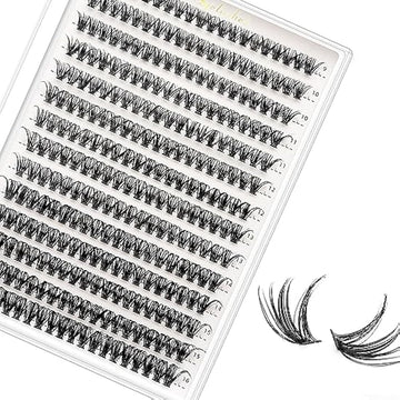 Bransfy 40D D-Curl Lash Clusters 9–16mm – 280 Pieces
