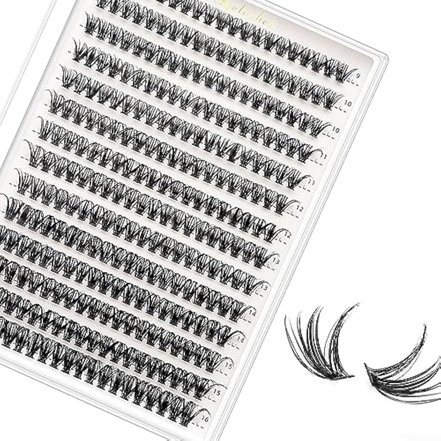 Bransfy 40D D-Curl Lash Clusters 9–16mm – 280 Pieces