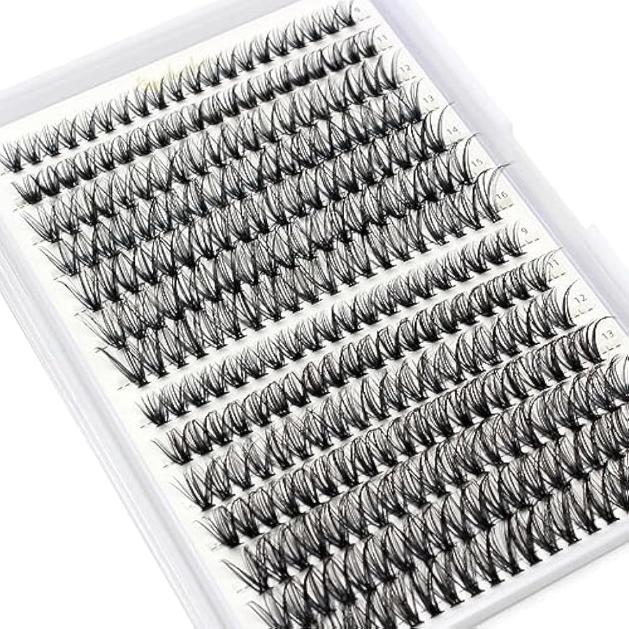 Bransfy mixed 9–16mm lash cluster length layout