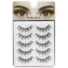 LDUSA HOME 3D Faux-Mink Strip Lashes – 5 Pairs