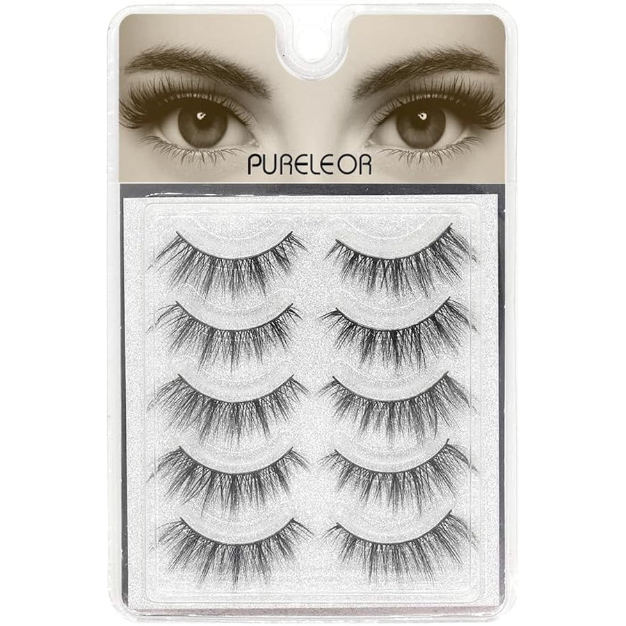 3D Faux-Mink Strip Lashes – 5 Pairs – SKU B08M63LC6L