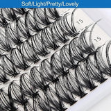 Bransfy 40D D-Curl Lash Clusters 9–16mm – 280 Pieces