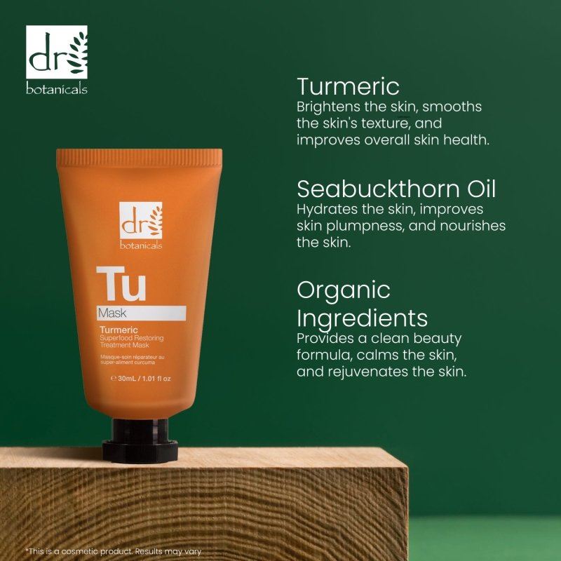 Dr Botanicals Turmeric Superfood Face Mask 30ml