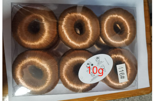 Light gold donut hair bun shaper 10g