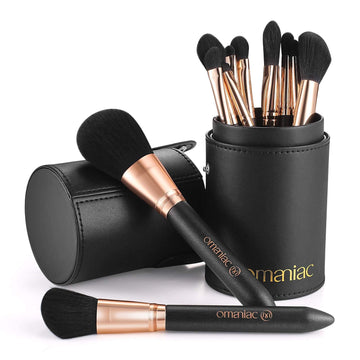 OMANIAC Professional Makeup Brush Set 12 Piece