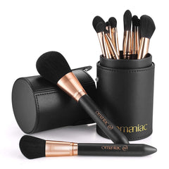 OMANIAC Professional Makeup Brush Set 12 Piece