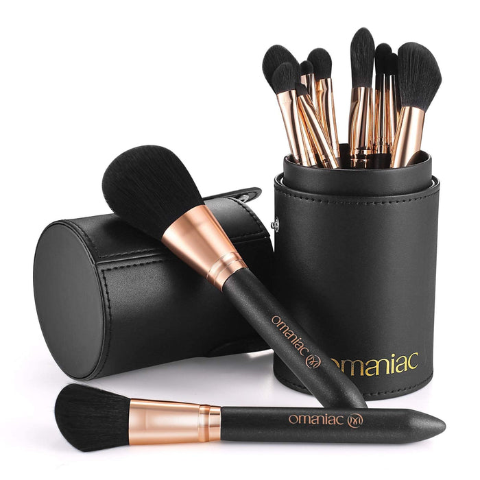 OMANIAC Professional Makeup Brush Set 12 Piece
