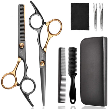 Fcysy Professional Hair Scissor Set 7 Piece Kit