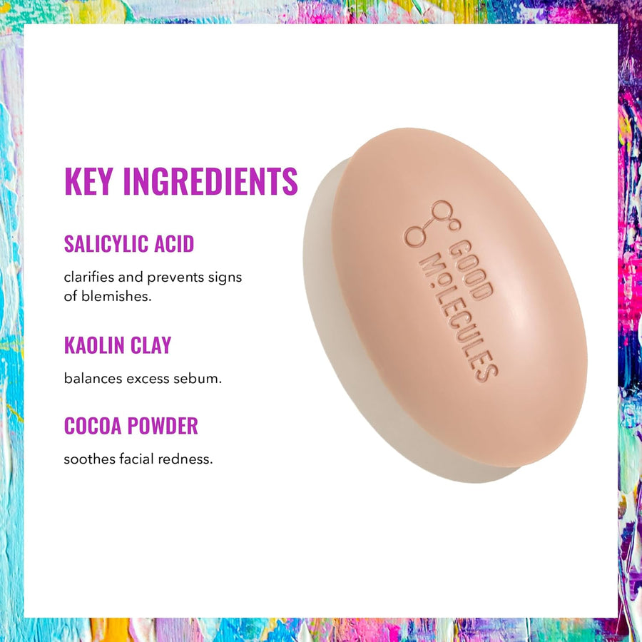 Good Molecules Clarify & Cleanse Bar 89g