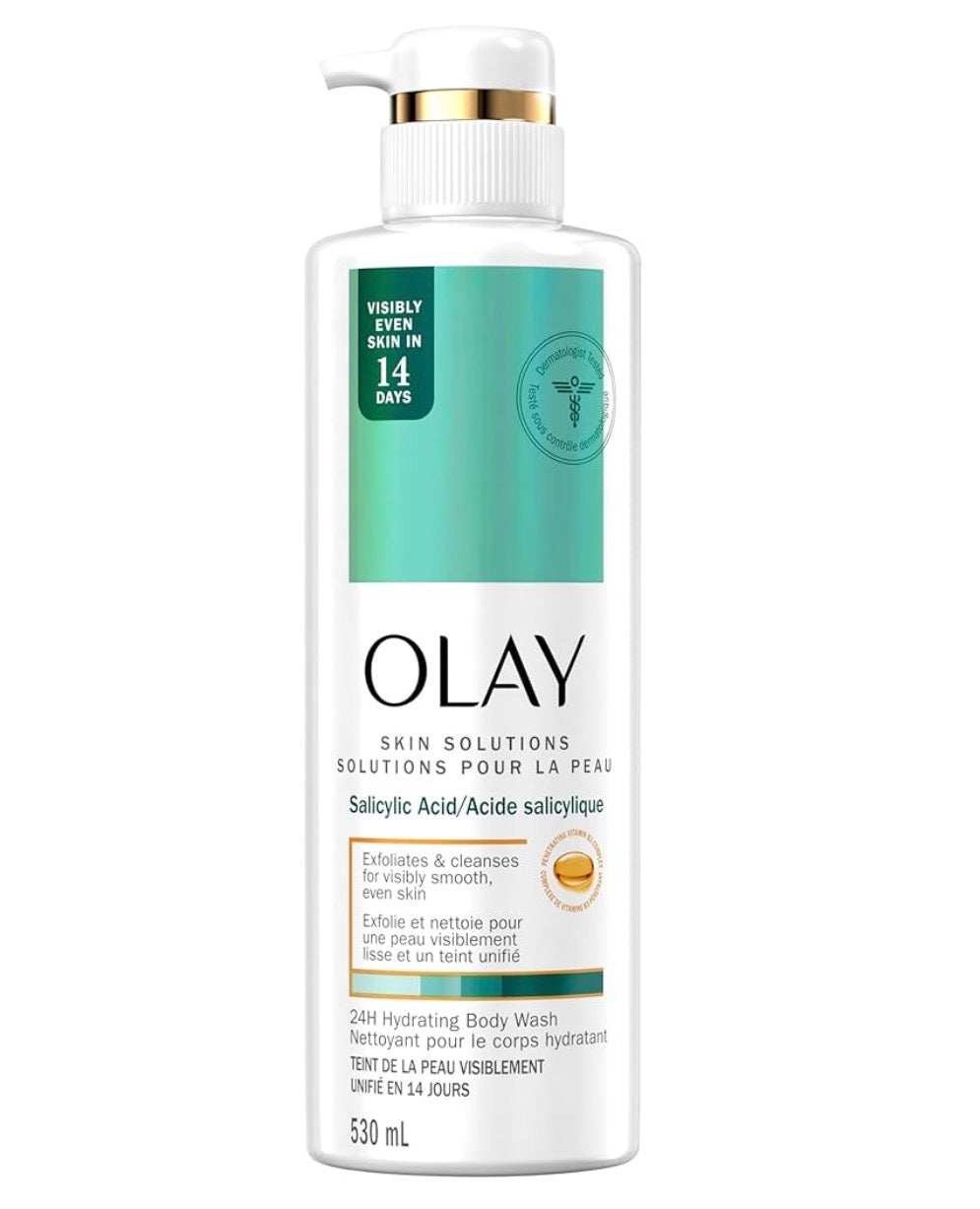 Olay Skin Solutions Hydrating Body Wash with Salicylic Acid (530ml)