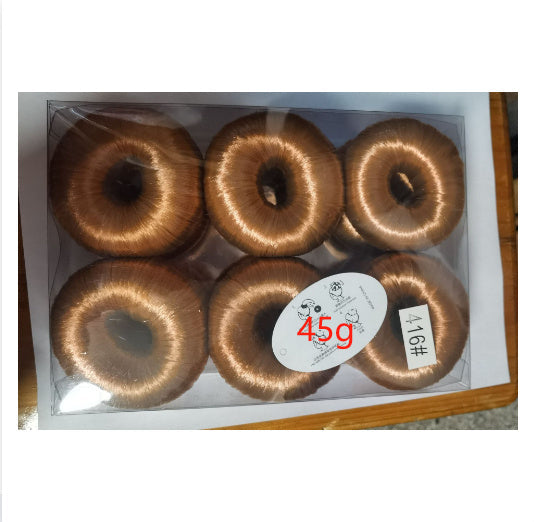 Light gold donut hair bun shaper 45g