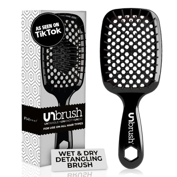 FHI HEAT Unbrush Wet & Dry Detangling Brush Black