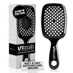 FHI HEAT Unbrush Wet & Dry Detangling Brush Black