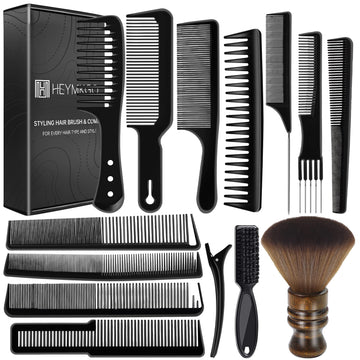 Barber Comb Set 14 Piece Hair Cutting & Styling Kit