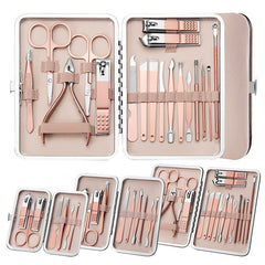 20-Style Stainless-Steel Manicure & Pedicure Tool Sets