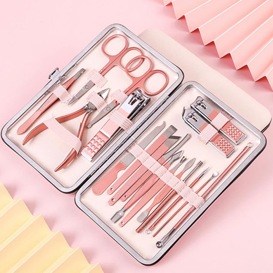 20-Style Stainless-Steel Manicure & Pedicure Tool Sets