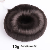 Dark brown donut hair bun shaper 10g