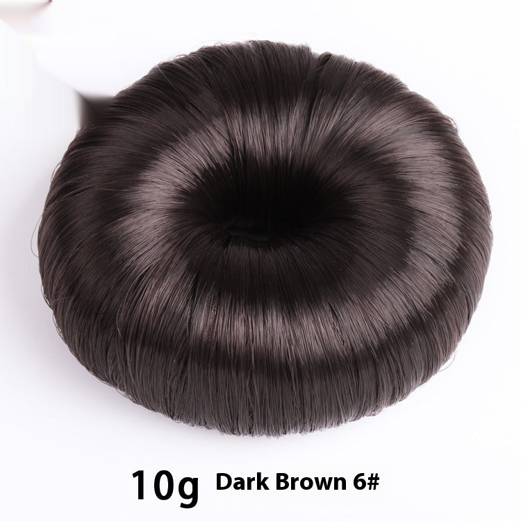 Dark brown donut hair bun shaper 10g