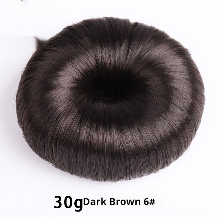Dark brown donut hair bun shaper 30g