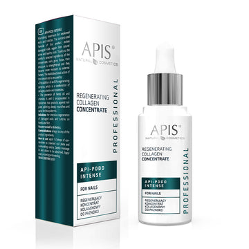 APIS API-PODO Intense Collagen Nail Concentrate 30ml bottle and box for nail and cuticle care